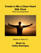 Create in Me a Clean Heart (SSA Choir) SSA choral sheet music cover